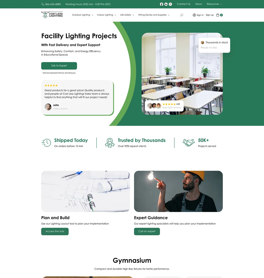 Facility Lighting Projects