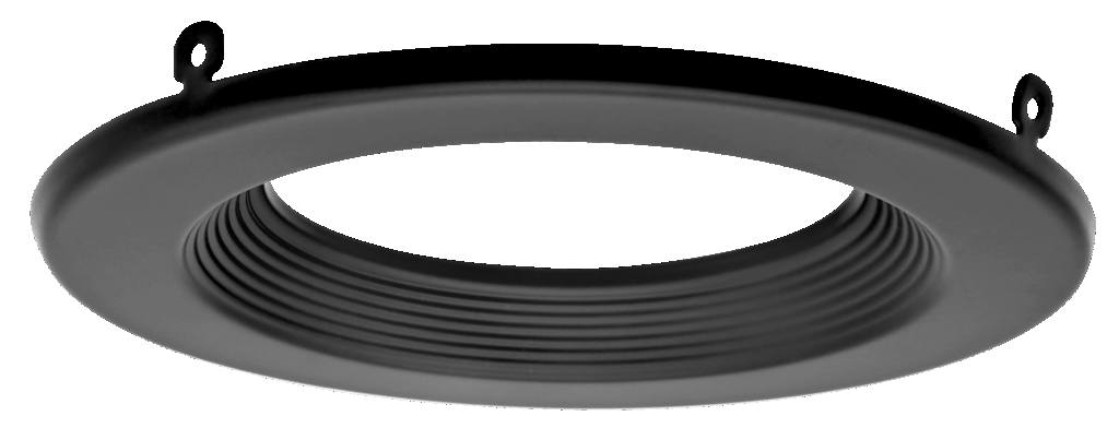 4" Black Baffled Trim Ring for 11-MODR4