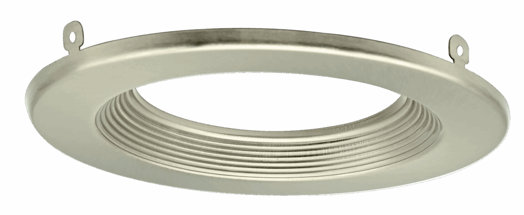 4" Brushed Nickel Baffled Trim Ring for 11-MODR4