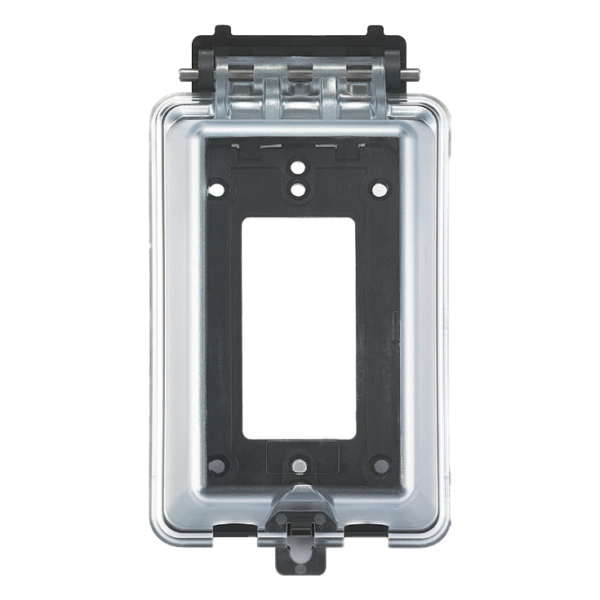 1 Gang Weather-Proof Vertical Clear Cover