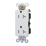 Self-Tested Receptacle - Commercial Grade, Duplex, Tamper-Resistant - Decorator - 20A