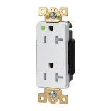 Self-Tested Receptacle - Hospital Grade, Duplex, Tamper-Resistant - Decorator - 20A