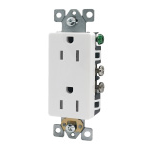 Self-Tested Receptacle - Residential Grade, Duplex, Tamper-Resistant - Decorator - 15A